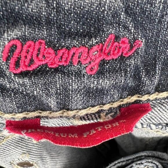 Wrangler Premium Patch Women's Stone Wash Blue Jeans Size 9 Stretch - Picture 5 of 7